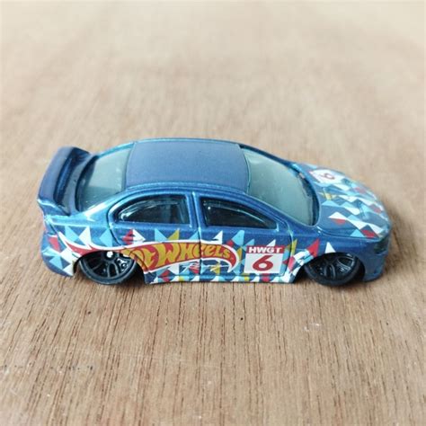Hot Wheels Hotwheels Mitsubishi Lancer Evolution HWGT Blue Biru Toys Collectibles Mainan Di