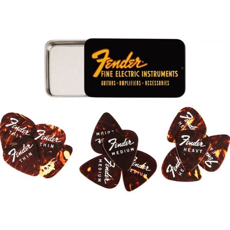 FENDER FINE ELECTRIC PICK TIN ZESTAW KOSTEK