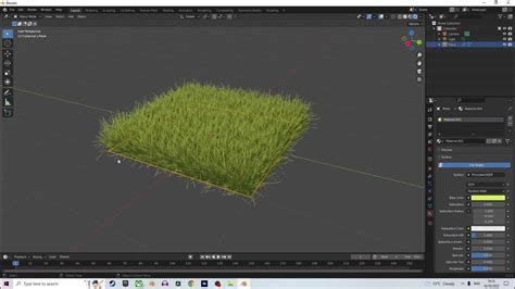 How To Make Grass In 40 Seconds Blender Tutorial Youtube