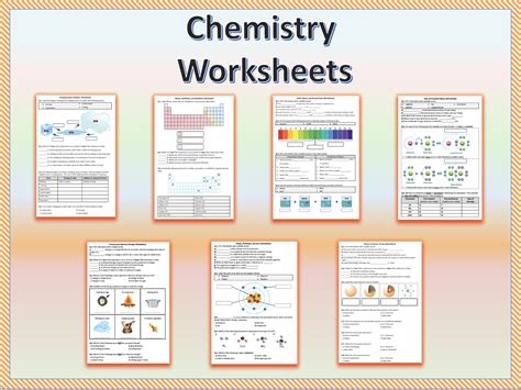 Chemistry Worksheets Printable Teaching Resources Worksheets