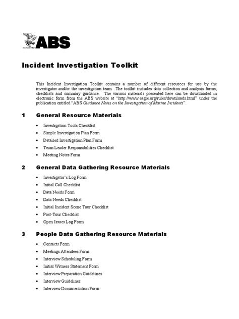 Incident Investigation Toolkit | PDF | Digital Camera | Instrumentation