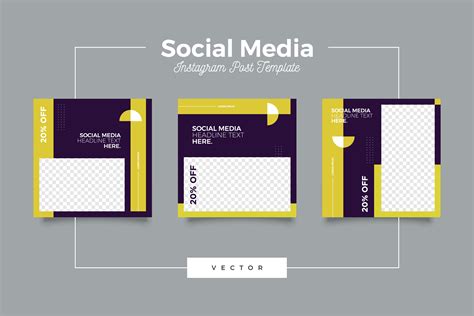 Social Media Instagram Kit Template Gr Fico Por Novendi Creative