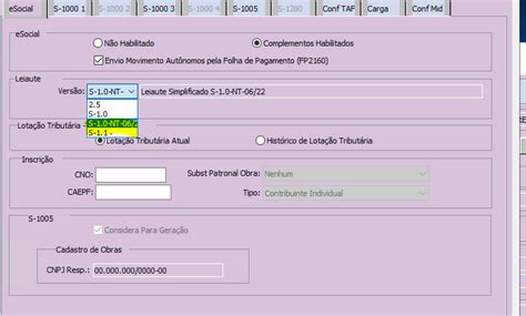 RH Linha Datasul ESocial SST S 2210 Campo De Preenchimento