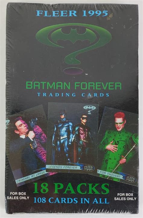 Sealed 1995 Fleer Batman Forever Collectible Card Hobby Box Auction