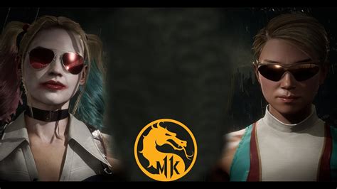 Mortal Kombat 11 Harley Quinn Cassie Cage Vs Sonya Blade Very Hard