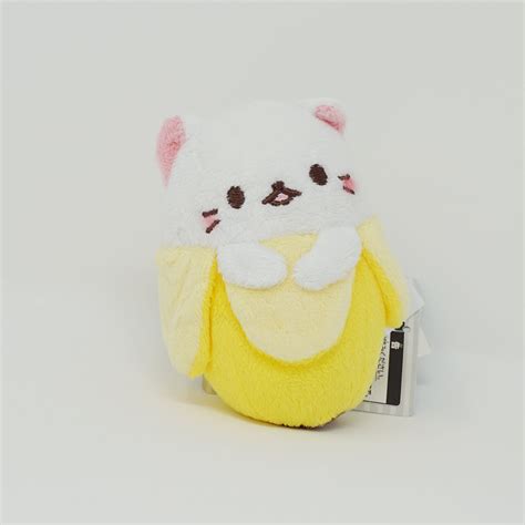 White Bananya Plush Banana Cat Mary Bear