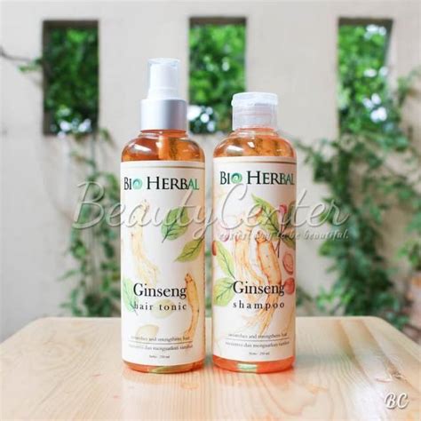 Jual Bio Herbal Ginseng Shampo Hair Tonic Bpom Sepaket Shopee