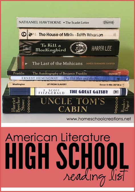 American Literature High School Reading List