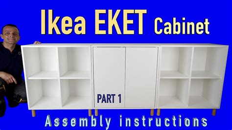 IKEA EKET Cabinet Combination With Legs Assembly Tutorial Part 1 YouTube