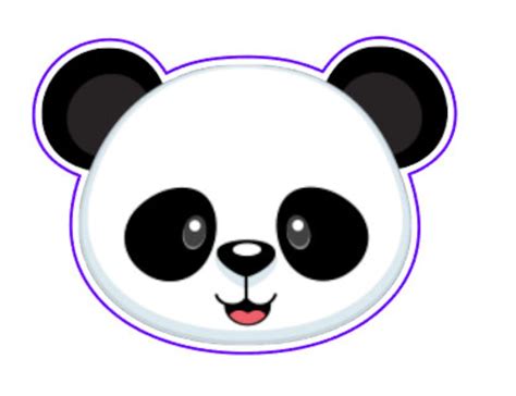 Panda Face 01 - Etsy