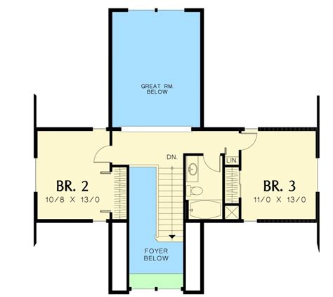 Compact Craftsman Style Second Floor Plan Sdl Custom Homes