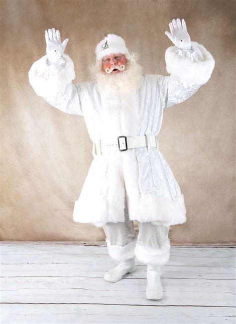 Winter Frost Santa In Silver And White Pro Santa Shop