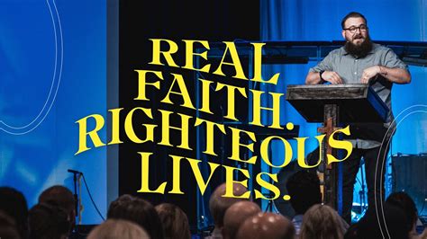 Real Faith Righteous Lives Cj Biggs Lifepoint Church Stewarts