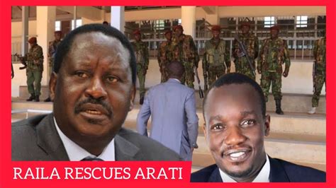 Breaking News Raila Rescues Simba Arati In Kisii From Rutos Armed Gsu