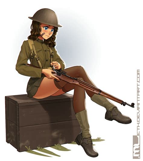 Ww2 Anime Soldier Girl