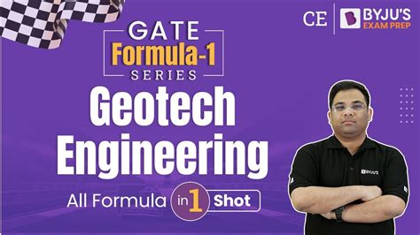 Geotech Engineering Formulas Gate Formula Revision Gate Civil