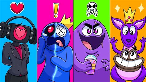 20 Garten Of Banban Sikibidi Grimace Shake And Rainbow Friends Animation