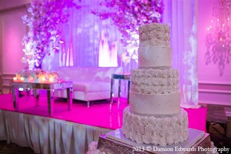 Indian Wedding Cake Decor Pink Floral Indian Wedding Decorations