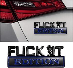 Amazon Dickno Fuck It Edition Emblem For Car Auto Fender Bumper