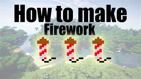 Minecraft Tutorial How To Make Firework Youtube