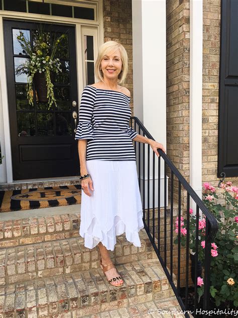 Fashion Over 50 Summer Date Night Skirt Southern Hospitality