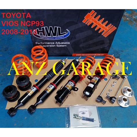 Hwl St Toyota Vios Ncp Adjustable Hilo Soft Hard Dugong