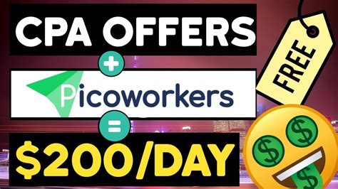 How To Promote CPA Offers On Picoworkers 200 Day Method Step By Step