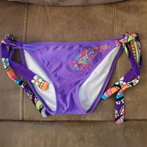 Hobie Swim Hobie Purple Boho Side Tie Bikini Bottom Poshmark