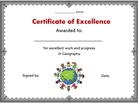 Geography Award Certificate 1 Teaching Resources