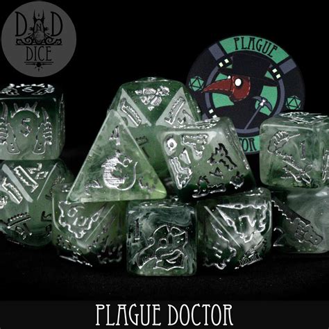 Plague Doctor Dice Set Stuks De Spellenhoorn