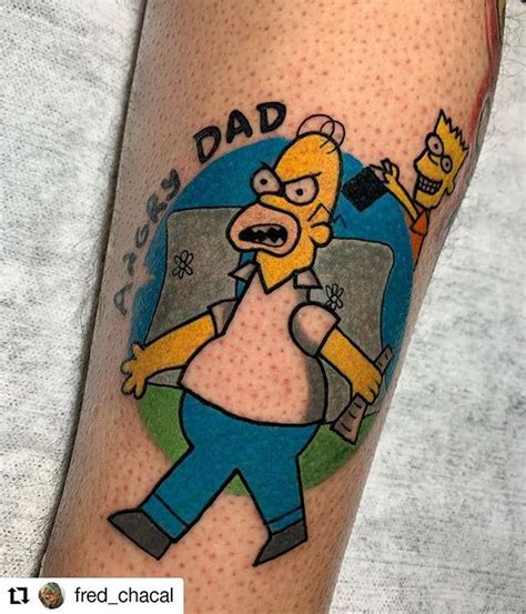 Pin On Tattos Simpsons Tattoo Cartoon Tattoos Epic Tattoo