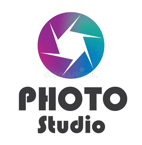 Dise O Del Estudio De La Foto Del Logotipo Ilustraci N Del Vector