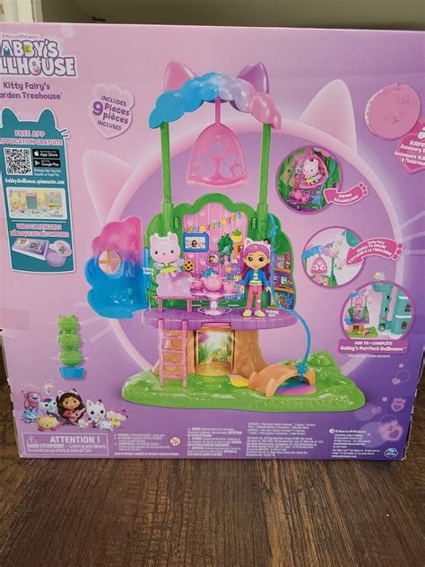 Dreamworks Gabbys Dollhouse Kitty Fairys Garden Treehouse New