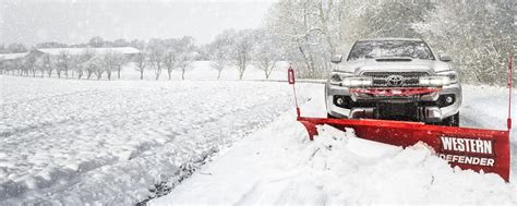 Defender Straight Blade Snowplow Western