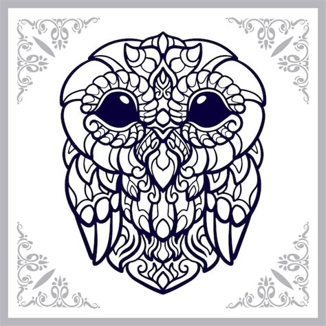 Premium Vector Owl Bird Mandala Arts Isolated On White Background