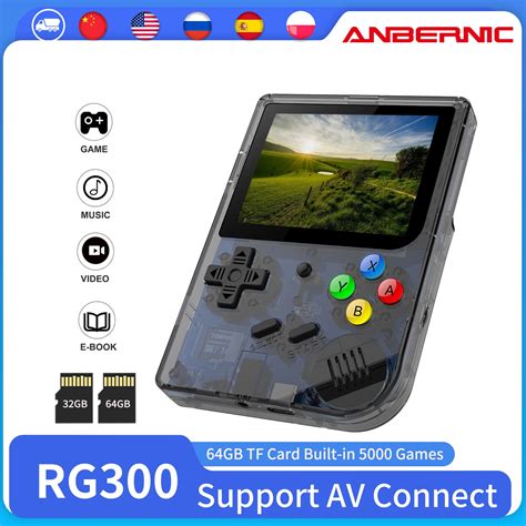 Anbernic Rg300 Retro Game Console Ips Scherm 3000 Video Games 32g Tf