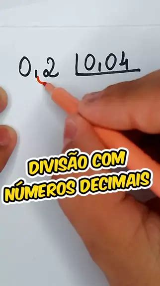 Dividir decimais: uma demonstração simples