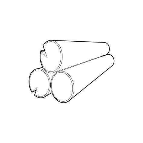 Logs icon, outline style 14627077 Vector Art at Vecteezy