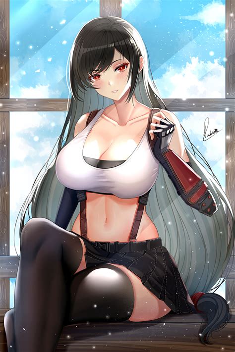 Rule 34 1girls 2020 Arm Guards Bangs Bare Shoulders Black Hair Black Legwear Black Skirt Blush