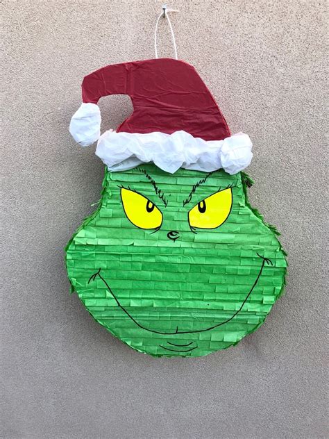 The Grinch Piñata Christmas Party Pinata Etsy