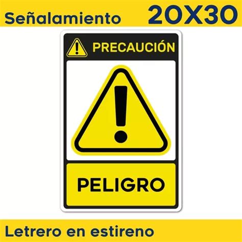 Señalamiento Letrero Señaletica Peligro Nom 20x30 Meses Sin Intereses