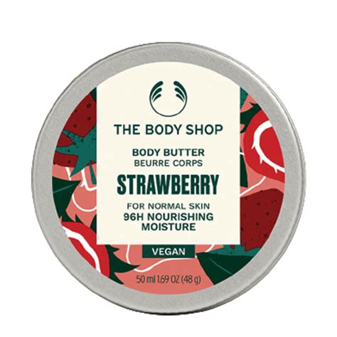 The Body Shop Strawberry Body Butter Vegan 96h Nourishing Moisture 50ml