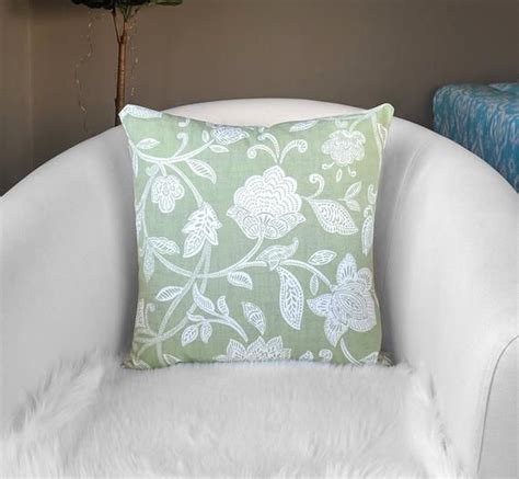 Sage Green Floral Throw Pillow Cover Floral Throw Pillow Covers Throw Pillows Pillows