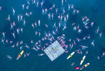 Swimmers Participate Annual Nude Winter Solstice Editorial Stock Photo Stock Image