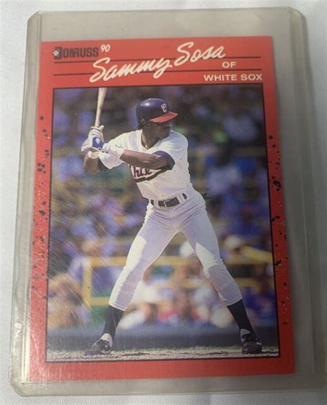 1990 Donruss Sammy Sosa 489 Baseball Card EBay