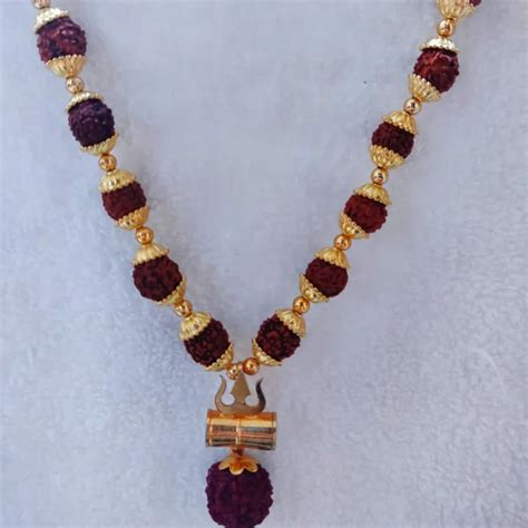 22K Gold Rudraksha Mala 235 GN5605 In Grams