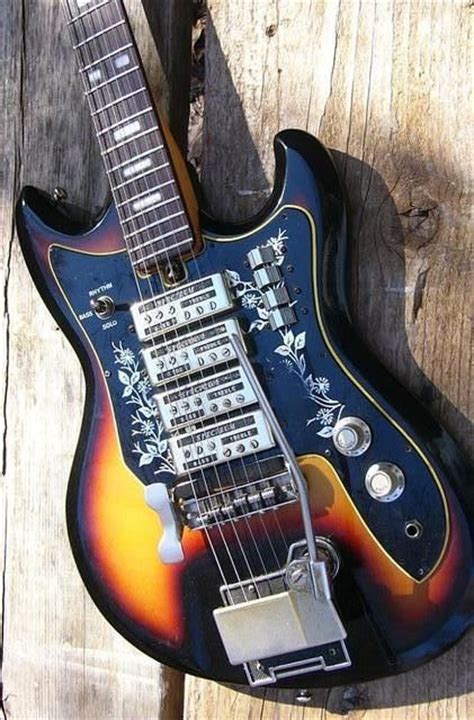 Teisco Guitar Vintage Guitars Cool Guitar