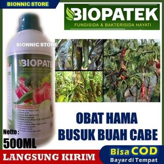 Jual BIOPATEK 500ml Fungisida Bakterisida Hayati Obat Hama Patek Cabe