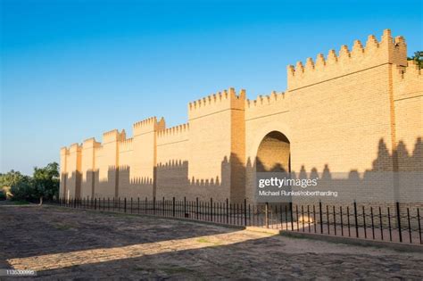 Reconstructed Ruins of Babylon in Iraq