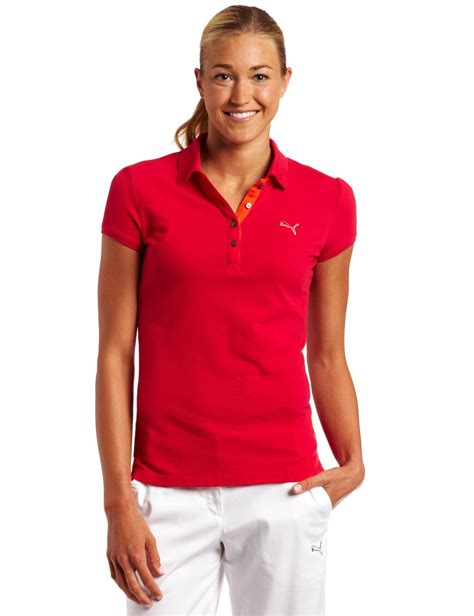 Puma Womens Transdry Pique Golf Polo Shirt Discount Puma Ladies Golf